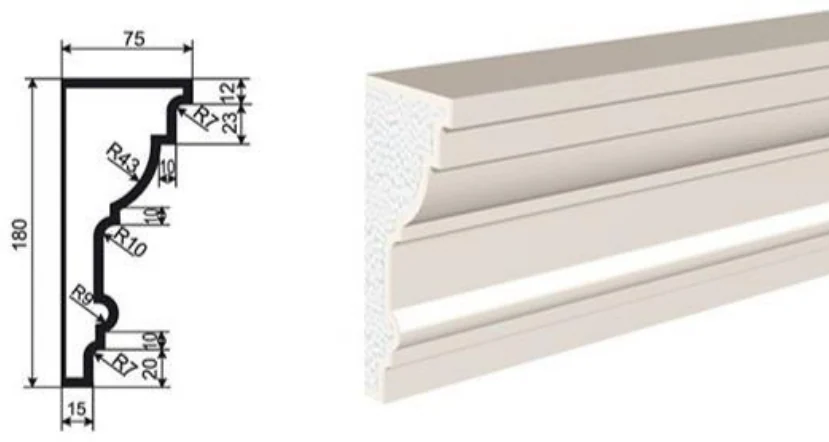 Карниз К180/1, артикул К-81150