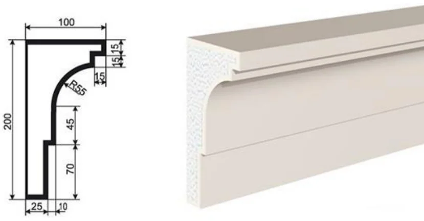 Карниз К200/1, артикул К-92786