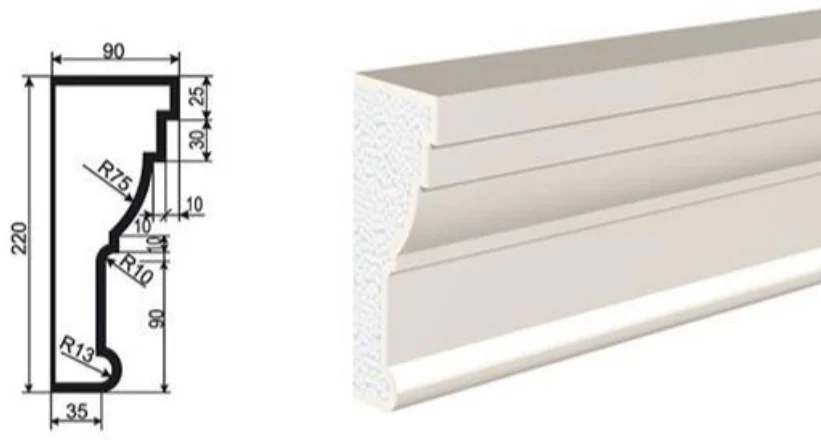 Карниз К220/2, артикул К-29145