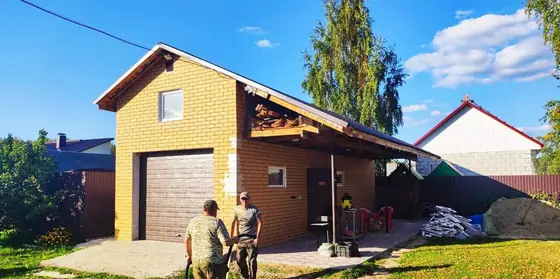 Фасад в похожем оттенке