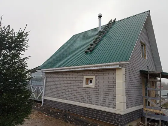 Фасад в похожем оттенке